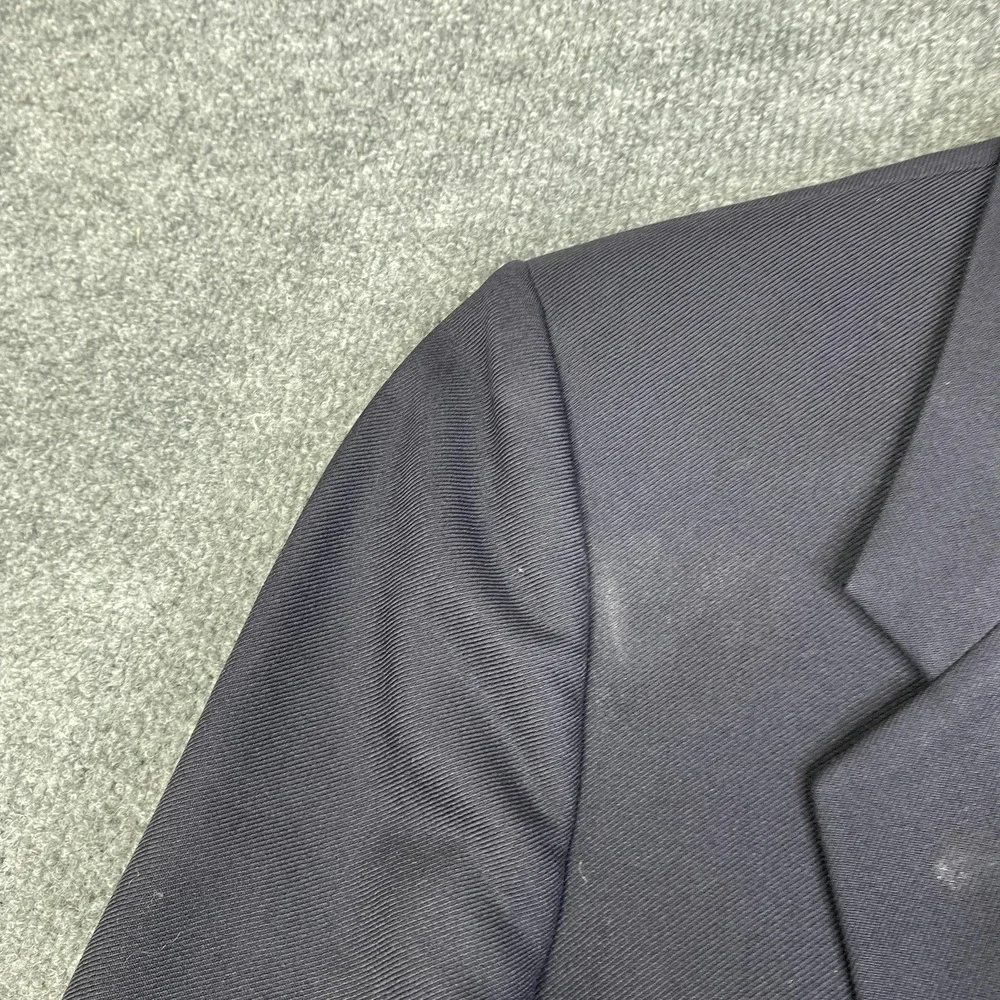 Vintage Yves Saint Laurent Blazer Sport Coat Mens 40 Navy Made France 80s